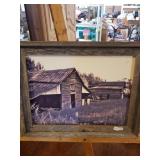 18.75X15.5' RUSTIC FRAMED CANVAS