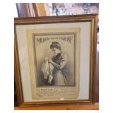 18.75X21.5" - FRAMED ADVERTISING - PEARLINE