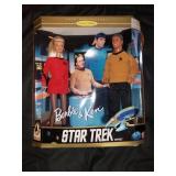 BARBIE AND KEN STAR TREK FIGURES IN BOX