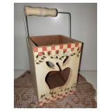 APPLE BASKET CANDLE HOLDER APPLE BASKET CANDLE HOLDER