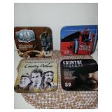 4 CD TIN SETS OF COUNTRY MUSIC