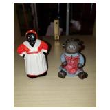 2 FOLK ART PIECES - APPROX. 2 INCHES TALL