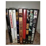 LOT OF 9 DVDs