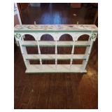 HANDPAINTED WALL TRINKET SHELF HANDPAINTED WALL TRINKET SHELF