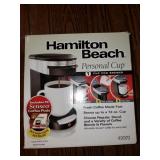 HAMILTON BEACH PERSONAL CUP COFFEE MAKER HAMILTON BEACH PERSONAL CUP COFFEE MAKER