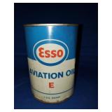 VINTAGE ESSO AVIATION OIL - UNOPENED CAN VINTAGE ESSO AVIATION OIL - UNOPENED CAN