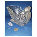 CRYSTAL SLEIGH AND SLEIGHT ORNAMENT CRYSTAL SLEIGH AND SLEIGHT ORNAMENT
