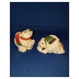 2 POLAR BEAR FIGURINES 2 POLAR BEAR FIGURINES