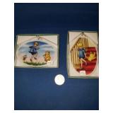 WINNIE THE POOH/CHRISTOPHER ROBIN ORNAMENT SET #1