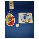 WINNIE THE POOH/CHRISTOPHER ROBIN ORNAMENT SET #4