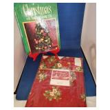 CHRISTMAS BOOK AND NEW TABLE CLOTH CHRISTMAS BOOK AND NEW TABLE CLOTH
