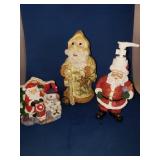 3 SANTAS (ONE LOTION DISPENSER)