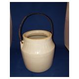VINTAGE SMALL CROCK WITH HANDLE #5 VINTAGE SMALL CROCK WITH HANDLE #5