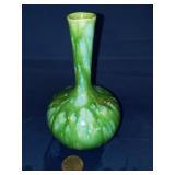 SMALL GREEN/AQUA DRIP VASE