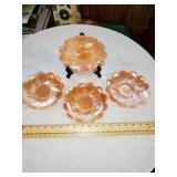 4 VINTAGE DESSERT PLATES