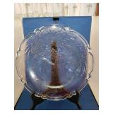 12 INCH GLASS 'BELLS' CHRISTMAS PLATTER 12 INCH GLASS 'BELLS' CHRISTMAS PLATTER