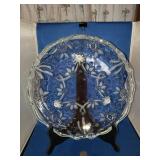 12' FOOTED CRYSTAL CHRISTMAS PLATTER 12' FOOTED CRYSTAL CHRISTMAS PLATTER