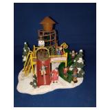 CHRISTMAS PLAYGROUND SCENE CHRISTMAS PLAYGROUND SCENE