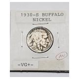 1930-S BUFFALO NICKEL VG+