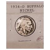 1934-D BUFFALO NICKEL