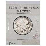 1935-S BUFFALO NICKEL F+ 1935-S BUFFALO NICKEL F+