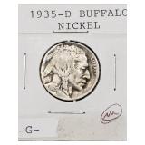 1935-D BUFFALO NICKEL G 1935-D BUFFALO NICKEL G