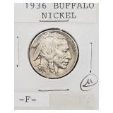1936 BUFFALO NICKEL F 1936 BUFFALO NICKEL F