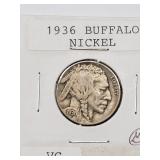 1936 BUFFALO NICKEL VG 1936 BUFFALO NICKEL VG