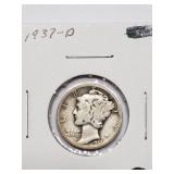 1937-D MERCURY DIME