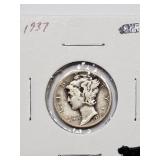 1937 MERCURY DIME 1937 MERCURY DIME