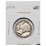 1936 MERCURY DIME 1936 MERCURY DIME