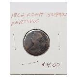 1862 GREAT BRITAIN FARTHING