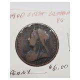 1900 GREAT BRITAIN VG PENNY