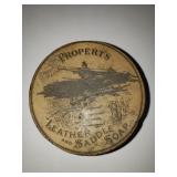 ANTIQUE PROPERT'S LEATHER AND SADDLE SOAP TIN ANTIQUE PROPERT'S LEATHER AND SADDLE SOAP TIN