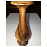 WOOD VASE - HAND CARVED IN ISRAEL WOOD VASE - HAND CARVED IN ISRAEL