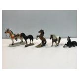 Porcelain horse figurines 5".