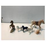 Porcelain horse figurines