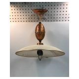 Retro retractable ceiling light fixture