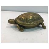 Brass cigarette ashtray.   turtle