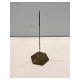 Antique brass receipt holder