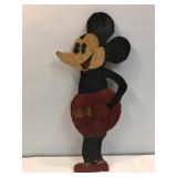 Wooden Mickey Mouse decoration 19" tall