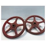 Cast iron pulleys. 10"