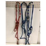 3 rope halters.