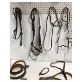 Leather bridle. Lead and parts