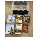 Horse magazines in a tote