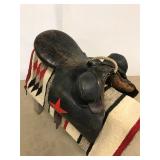 Bucking horse saddle.