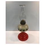 Scottish Terriers coal oil lamp