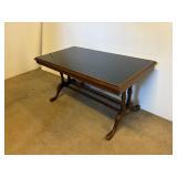 Glass Top Coffee Table  35 x 18.5 x 17.5'