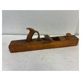 Antique wood plane. 22' long.