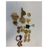 Hat Badges. . Buttons. Assorted